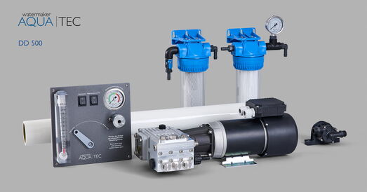 Wassermacher Aquatec Watermaker DD 500 für Yachten, 12VDC - 24VDC - 48VDC
